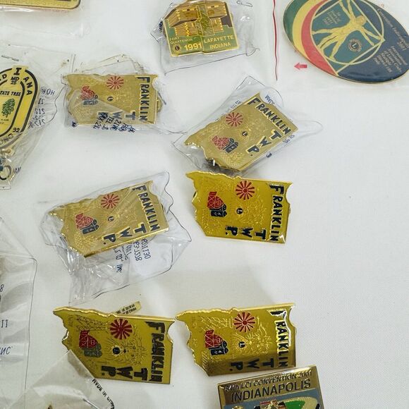 29 Indiana Lions Club International Pin Lot 1990’s MD-25 Franklin TWP - Picture 2 of 8
